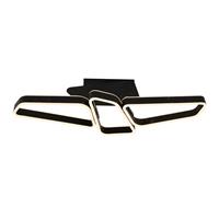 Lucande Quinn LED-Deckenlampe, dreiflammig schwarz