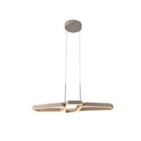 Lucande Quinn LED hanglamp nikkel 3-lamps