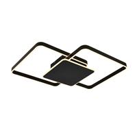 Lucande Kadira LED plafondlamp 70 cm zwart
