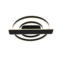 Lucande Linetti LED plafondlamp zwart rond