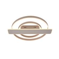 Lucande Linetti LED-Deckenlampe rund nickel