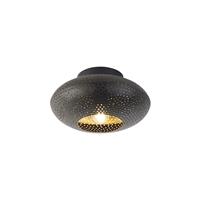 QAZQA Design Deckenleuchte schwarz mit Gold 25 cm - Radiance