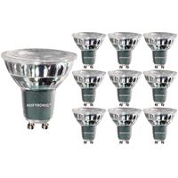 HOFTRONIC™ Set van 10 GU10 LED spots 5 Watt Dimbaar 2700K warm wit (vervangt 50W)