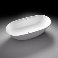 Nemo Stock Bello Style vrijstaand bad 177.5x80x56.5cm solid surface wit mat 119900 NEW WASTE