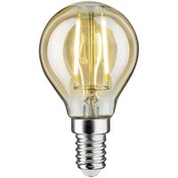 PAULMANN LICHT Paulmann LED Tropfen, Ø 45 mm, 4,7 W, E14, 2500 K, Gold, Goldlicht dimmbar