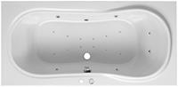 OTTOFOND Whirlpool-Badewanne »Palma«, (Komplett-Set, 1-tlg), Typ Premium, chrom