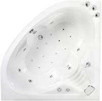 OTTOFOND Whirlpool-Badewanne »St. Lucia«, (Komplett-Set, 1-tlg), mit Farblichtscheinwerfer, Schürze und Schwallarmatur