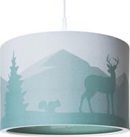 Elobra Hanglamp 25/40 Scandi Forest, Ø 40 cm, groen, 1-lamp