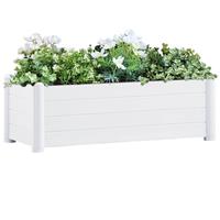VidaXL Plantenbak Verhoogd 100x43x35 Cm Pp Wit