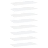 vidaXL Bücherregal-Bretter 8 Stk. Weiß 80x50x1,5 cm Spanplatte 