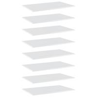 vidaXL Bücherregal-Bretter 8 Stk. Hochglanz-Weiß 80x50x1,5 cm 