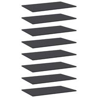 vidaXL Bücherregal-Bretter 8 Stk. Grau 80x50x1,5 cm Spanplatte 