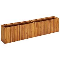 VidaXL Plantenbak Verhoogd 200x30x50 Cm Massief Acaciahout