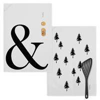 Blanc | Set van 2 theedoeken Ampersand