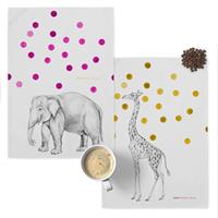 Happy Friday | Set van 2 theedoeken Savanna