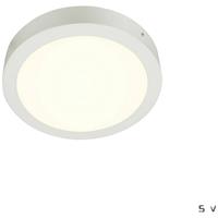 SLV SENSER 24 1004702 LED-plafondlamp Wit 15 W Neutraalwit Geschikt voor wandmontage