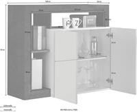 CaliCosy Buffet 2 deuren Frankfurt - L108 cm