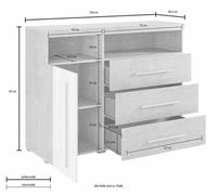 Helvetia Meble Dressoir Roger Breedte 120 cm