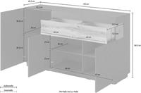 Helvetia Meble Dressoir Silke Breedte 150 cm