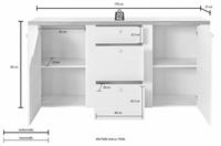 Helvetia Meble Dressoir Larona Breedte 176 cm