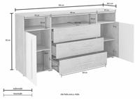 Helvetia Meble Dressoir Roger Breedte 182 cm