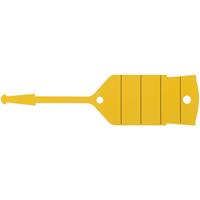 KSTOOLS KS TOOLS Schlüsselanhänger mit Schlaufe, gelb, 500 Stück