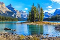 Papermoon Fototapete »Spirit Island in Maligne Lake«, glatt