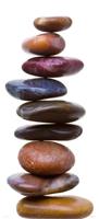 Papermoon Fotobehang Pebbles - deurbehang Vlies, 2 banen, 90x 200 cm (2 stuks)