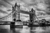 Papermoon Fotobehang Retro Tower Bridge Vliesbehang, eersteklas digitale print