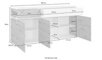 INOSIGN Sideboard »Luci«, Breite 180, 5 cm