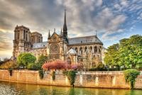 Papermoon Fotobehang Notre dame de Paris Vliesbehang, eersteklas digitale print