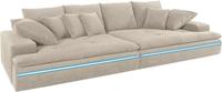 Nova Via Big-Sofa, wahlweise mit Kaltschaum (140kg Belastung/Sitz) und AquaClean-Stoff für leichte Reinigung mit Wasser
