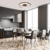 Naeve Leuchten LED-Deckenleuchte Brendan, Ã 54 cm, schwarz