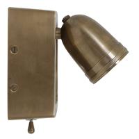 Nostaluce wandlamp Otis antiek messing