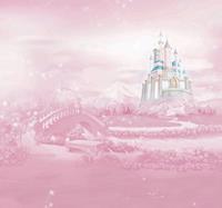 Disney Fototapete »Prinzessinnen Schloss«, (1 St), Rosa - 300x280cm