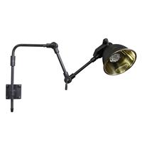 Nostaluce Wandlamp Adair GU10 zwart