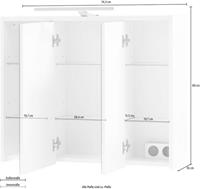 My Home Spiegelschrank »Lynn« Breite 74,5 cm
