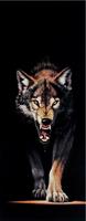 Papermoon Fotobehang Wolf - deurbehang Vlies, 2 banen, 90x 200 cm (2 stuks)