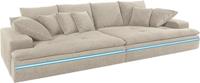 Nova Via Big-Sofa, wahlweise mit Kaltschaum (140kg Belastung/Sitz) und AquaClean-Stoff für leichte Reinigung mit Wasser