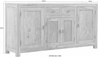 Gutmann Factory Sideboard »Inka«, aus massivem Sheesham Holz, Breite 181 cm