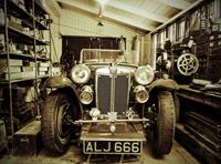 Papermoon Fototapete »Vintage Sports Car«, glatt