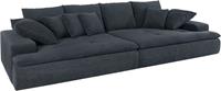 Nova Via Big-Sofa, wahlweise mit Kaltschaum (140kg Belastung/Sitz) und AquaClean-Stoff für leichte Reinigung mit Wasser