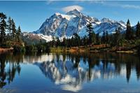 Papermoon Fotobehang Berg Shuksan Vliesbehang, eersteklas digitale print