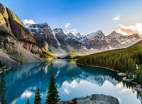 Papermoon Fotobehang Moraine Lake Rocky Mountains