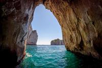 Papermoon Fotobehang Blue Grotto in capri IJsland