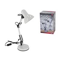 Gerimport Edison Bureaulamp - E27 Max 40w - Buro - Kantoor - Verlichting - Wit