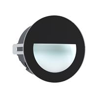 EGLO LED Einbauleuchte Aracena in Schwarz und Weiß 2,5W 300lm IP65 rund