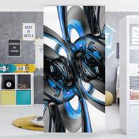 Klebefieber Raumteiler Shining Blue Circles