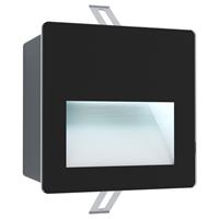 EGLO LED Einbauleuchte Aracena in Schwarz und Weiß 3,7W 500lm IP65 eckig