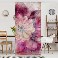 Klebefieber Raumteiler Grunge Flower